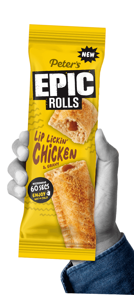 EPIC Lip Lickin Chicken Roll in Hand